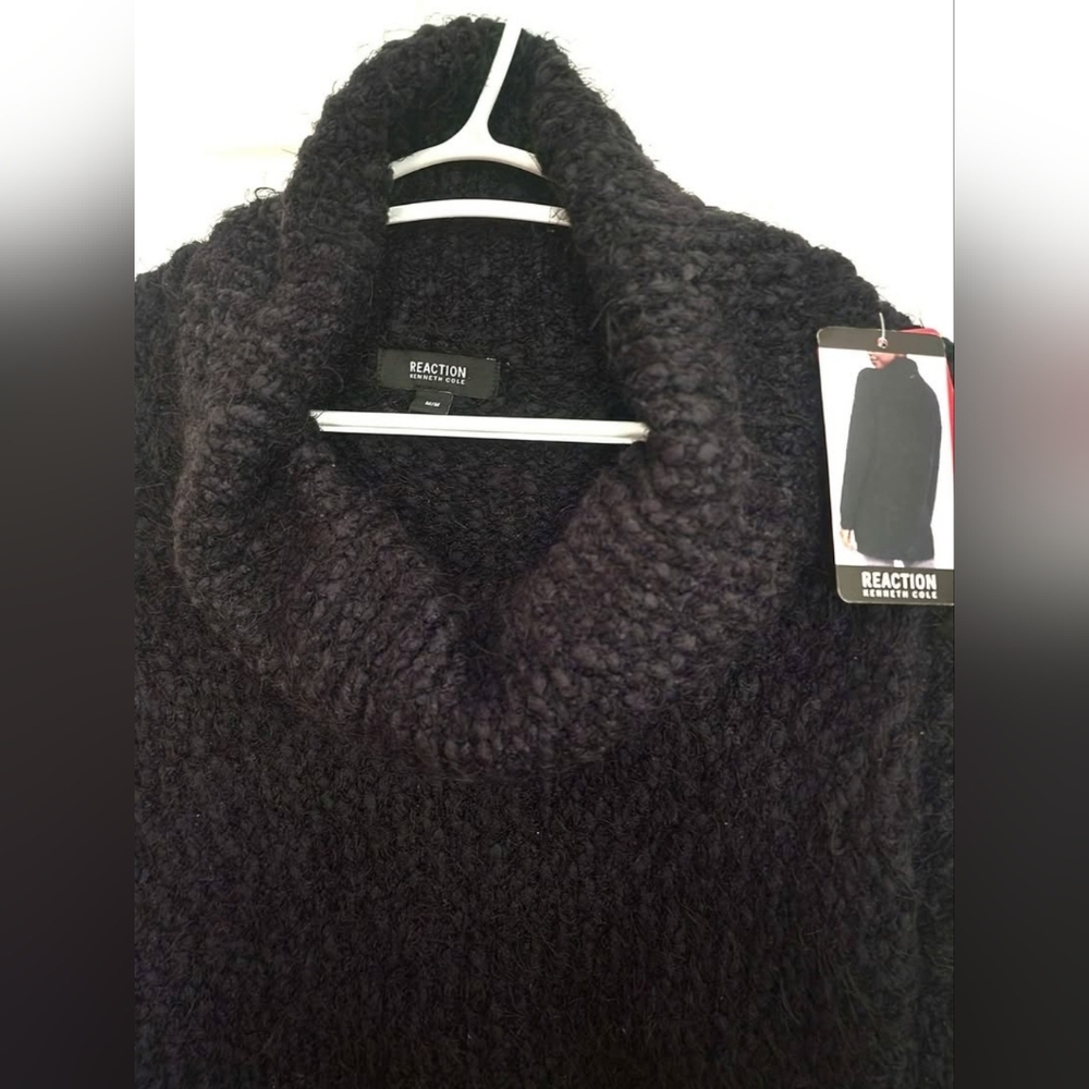 💐2/$25 NWT Kenneth Cole Reaction Charcoal Cowl Neck Sweater Oversized Medium